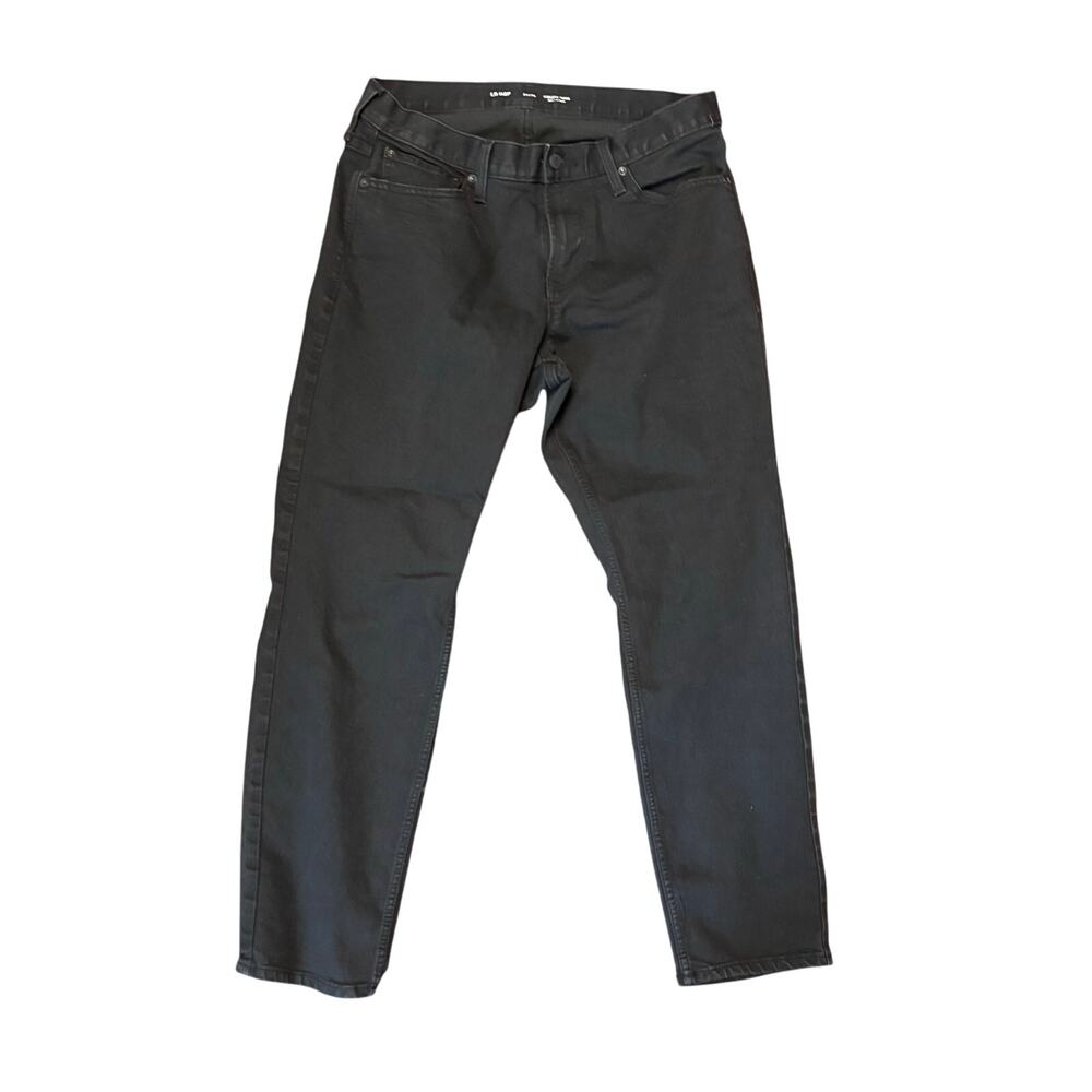 Women's Old Navy Athletic Taper Black Denim Jeans Size 34x30 Large